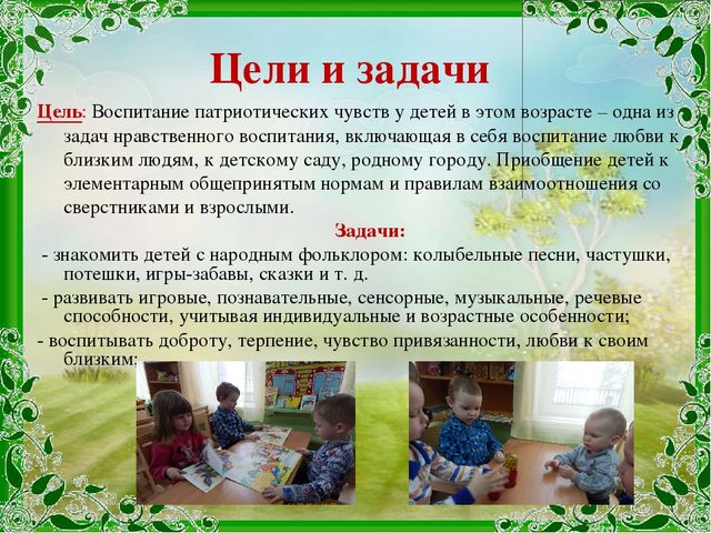 Патриотизм в младшей группе