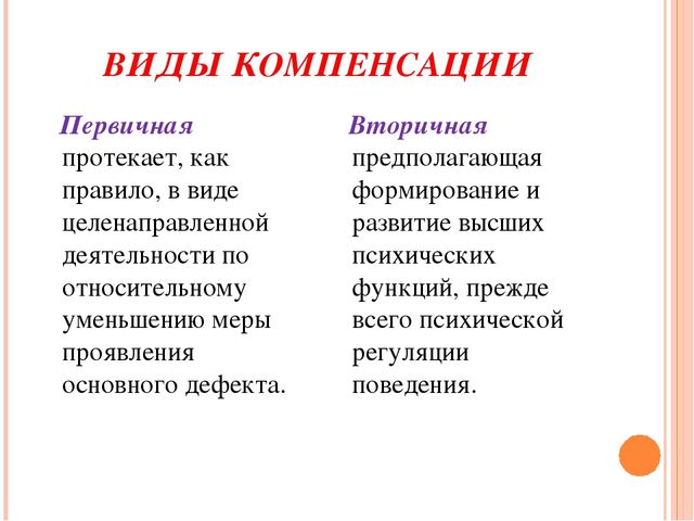 Презентация "Основные направления компенсации дефектов у детей с выраженными отклонениями в развитии"