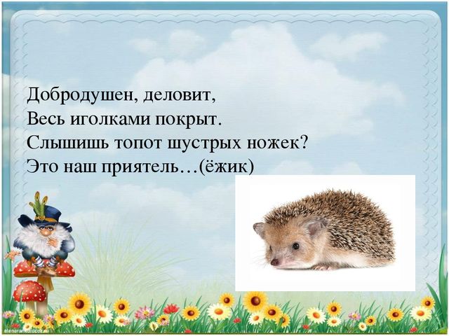 Презентация для дошкольников "Доскажи словечко"