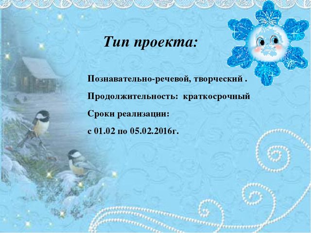 Проект для детей "Зимние забавы"