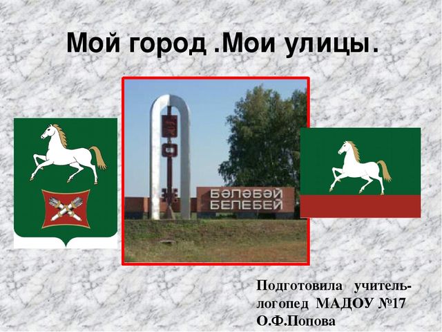 Презентация по логопедии на тему "Мой город.Мои улицы"