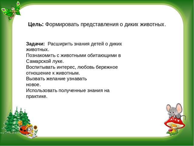 Тематическая неделя дикие животные "Наши лесные друзья"