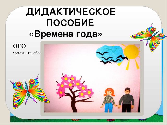 ПРЕЗЕНТАЦИЯ ДИДАКТИЧЕСКОГО ПОСОБИЯ "ВРЕМЕНА ГОДА"СВОИМИ РУКАМИ