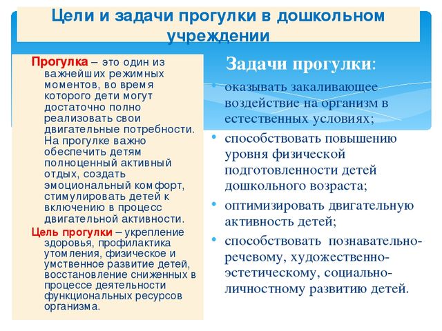 Презентация дошкольное образование "Прогулка"