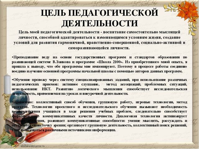 Презентация на тему "Портфолио учителя начальных классов"