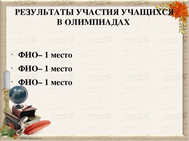 Презентация на тему "Портфолио учителя начальных классов"