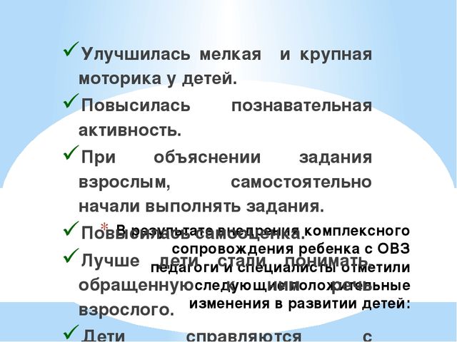 Презентация Индивидуальное сопровождение детей ОВЗ