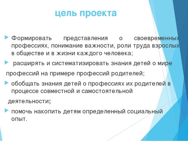 ПРОЕКТ «Современные профессии хороши- выбирай на вкус»