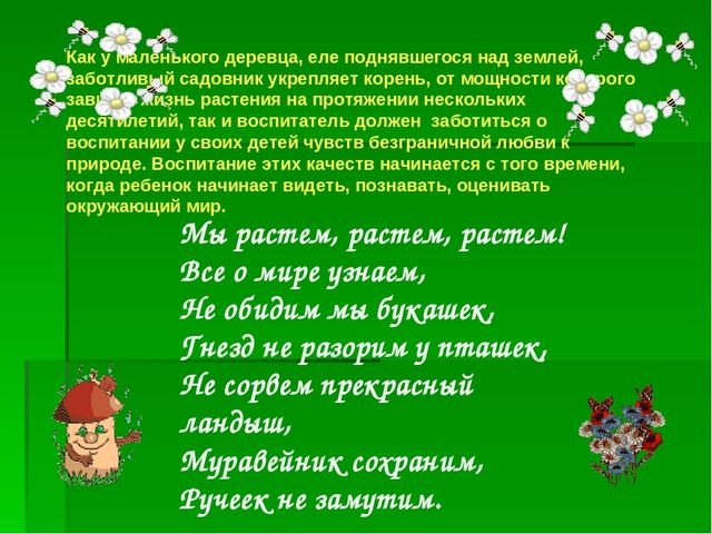 Презентация на тему:"Формирование экологической культуры дошкольников"