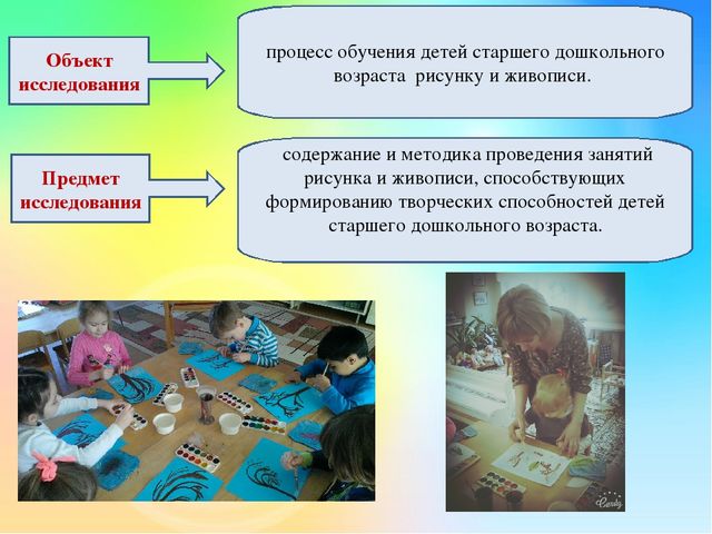 Презентация ВКР Педагогические условия формирования творческих способностей детей старшего дошкольного возраста в обучении рисунку и живописи