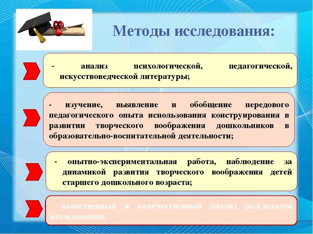 Презентация ВКР по теме "Педагогические условия формирования творческого воображения старших дошкольников в обучении конструированию"