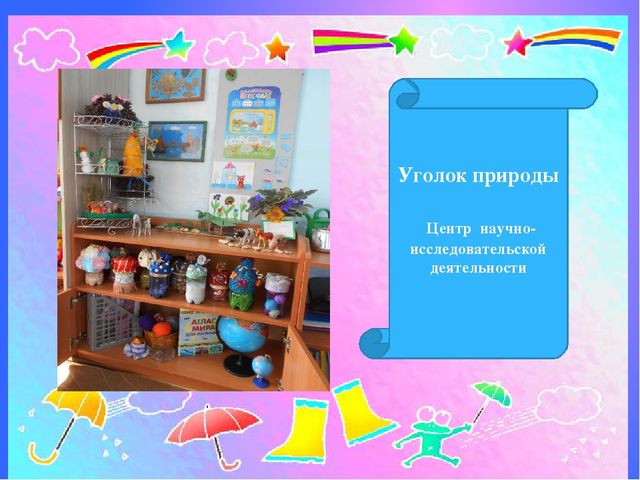 Предметно-пространственная среда в средней группе
