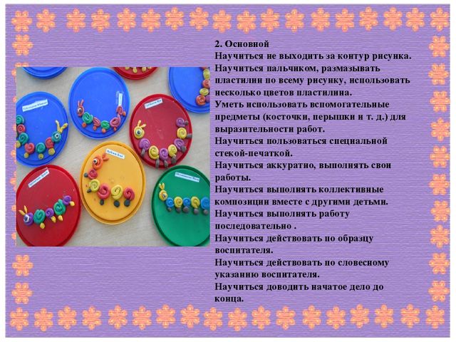 Творческая презентация по пластилинографии