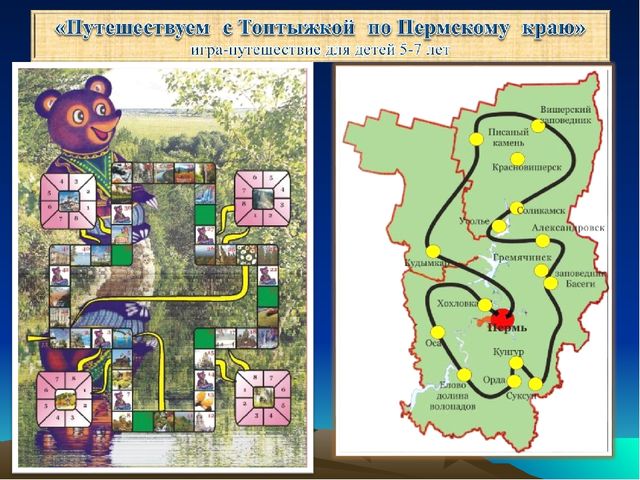 Мастер-класс по игре "Путешествуем ч Мишкой- Топтыжкой по Пермскому краю"