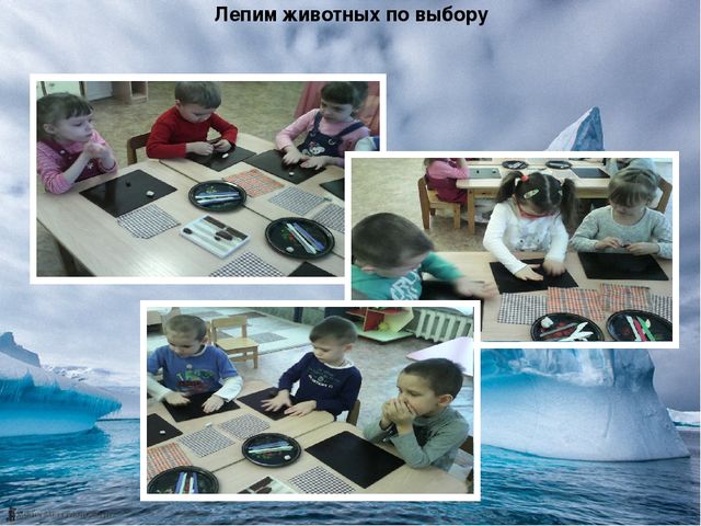 Презентация по теме "Животные Арктики и Антарктики" Итоговое занятие в средней группе (январь).Лепка.