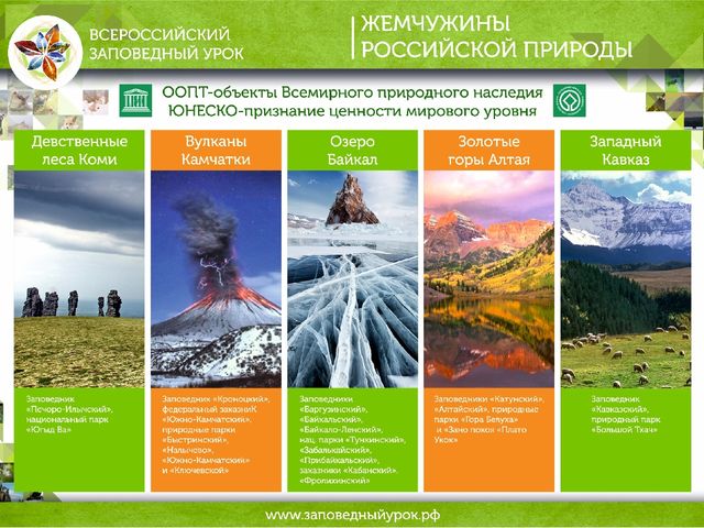 Всероссийский заповедный урок презентация