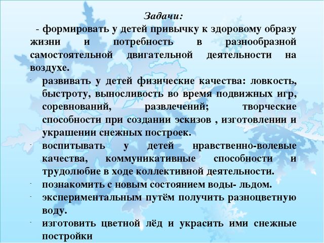 Презентация : Проект "Зимние забавы"