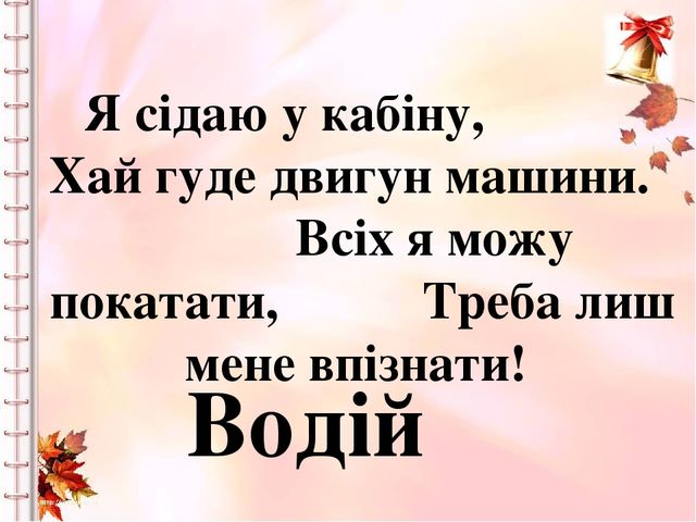 Тема " Професії" презентація "ВІдгадай, хто я !"