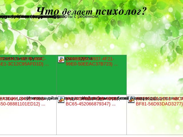 Презентация "Педагог-психолог в детском саду"