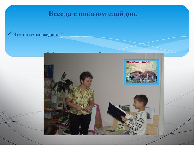 Занятие на тему: "Эти удивительные животные - бобры"
