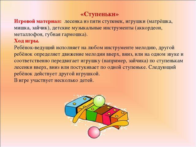 Презентация для ДОУ на тему "Картотека музыкально-дидактических игр для ДОУ "