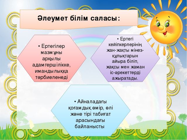 Презентация на тему "ЕРТЕГІ БАЛАНЫҢ ЖАН-ЖАҚТЫ ДАМУ ҚҰРАЛЫ РЕТІНДЕ"