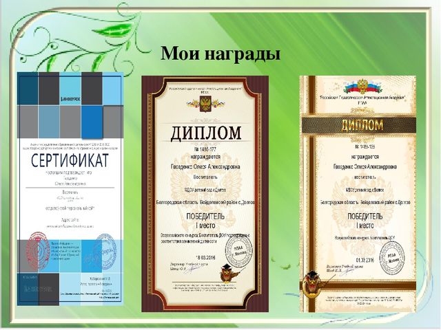 Портфолио Воспитателя на воспитатель года