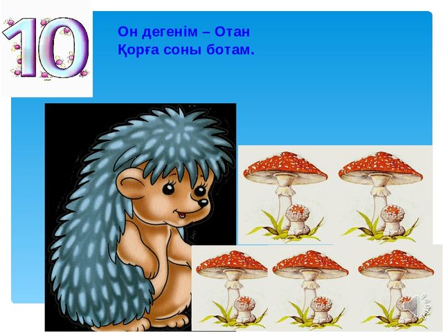 Ашық сабақ:"5 саны мен цифры"