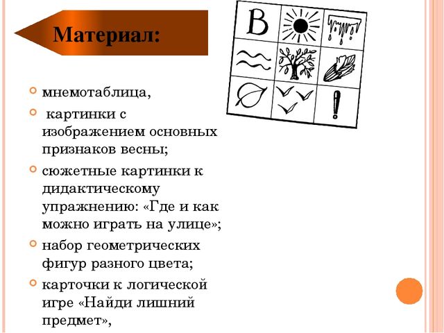 Конспект занятия "Весенняя игралочка"