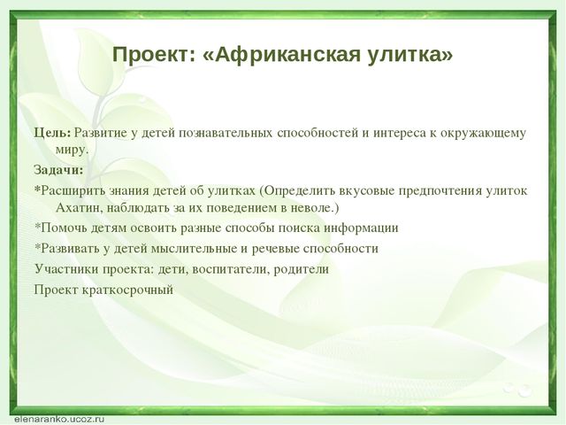 "Развитие познавательных способностей дошкольников через экспериментальную деятельность с объектами живой природы"