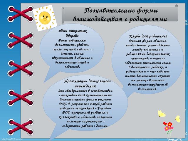 Презентация "Формы работы с родителями в ДОУ"