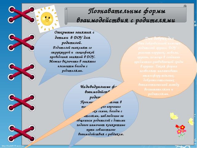 Презентация "Формы работы с родителями в ДОУ"