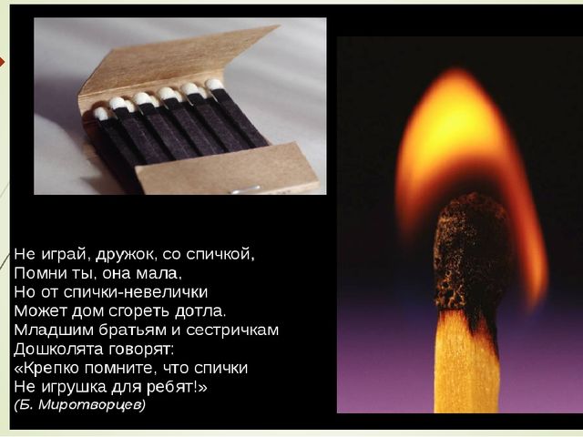 Презентация "Огонь - наш друг и враг."