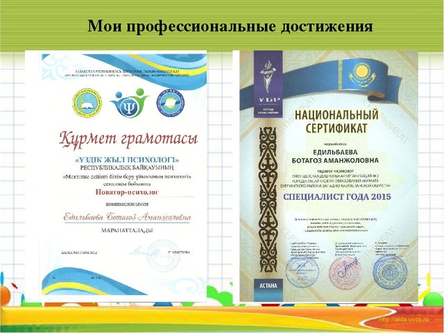 Портфолио педагога-психолога "Я - современный педагог!"