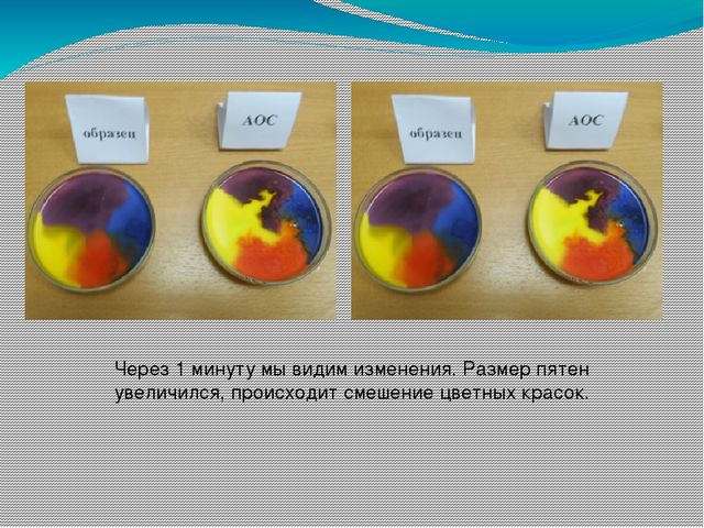 Исследование эффективности действия жидкости для мытья посуды, на примере «АОС», «Sorti», «Ушастый нянь»