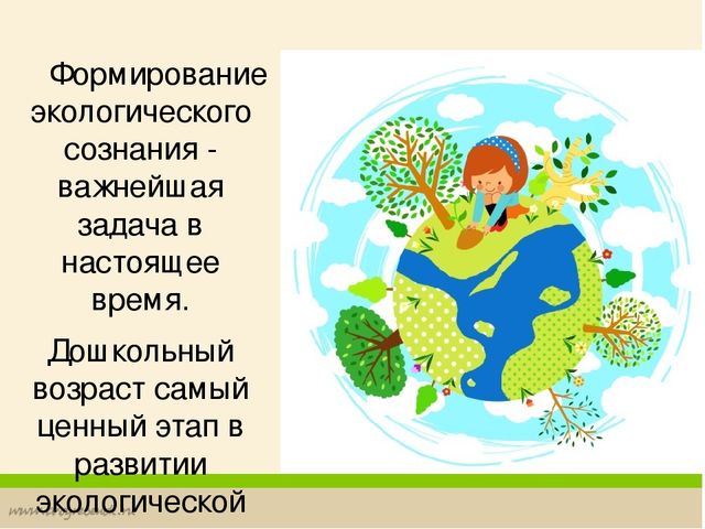 Формирование у дошкольников основ экологической культуры