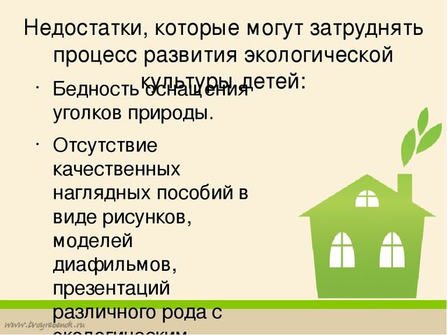 Формирование у дошкольников основ экологической культуры