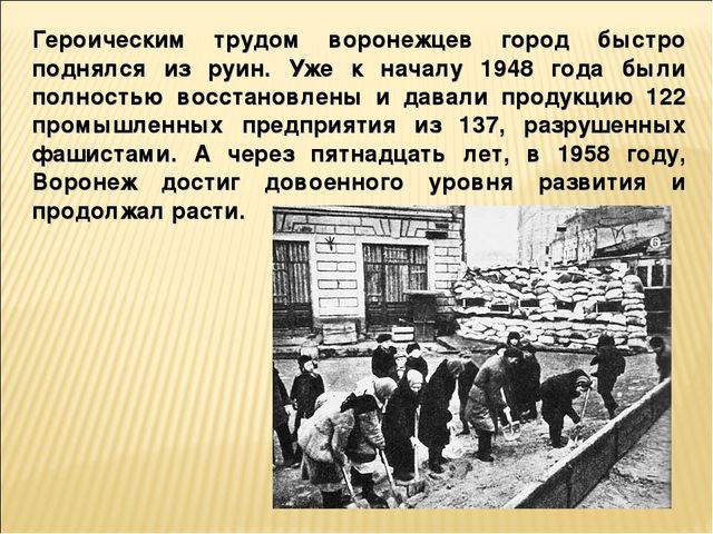Презентация на тему "25 января -День освобождения Воронежа"