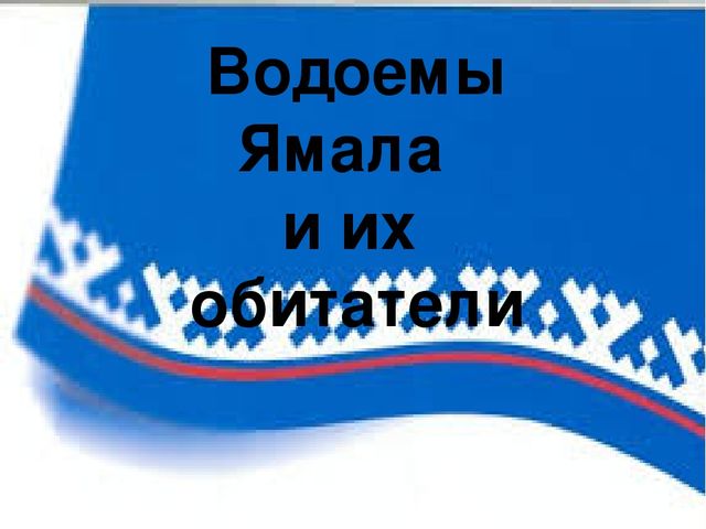 Презентация к ННОД "Водоемы Ямала"