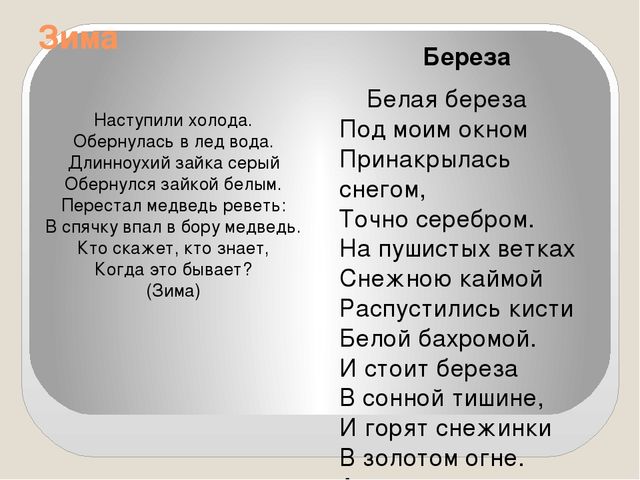 Презентация на тему "Времена года"