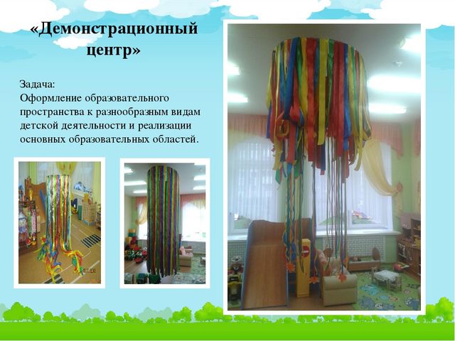 Презентация на тему "Дидактическая игра "Радуга", центр "Уединения", "Демонстрационный центр", "Дыхательная гимнастика"