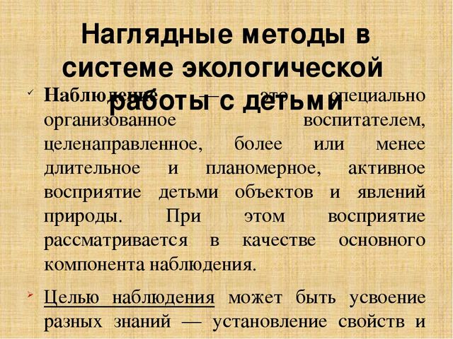 Презентация по методике преподавания естествознания на тему"Методы экологического образования детей дошкольного возраста"