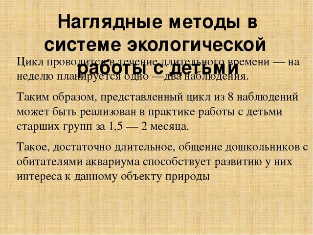 Презентация по методике преподавания естествознания на тему"Методы экологического образования детей дошкольного возраста"