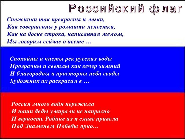 Занятие " Символы моей Родины"