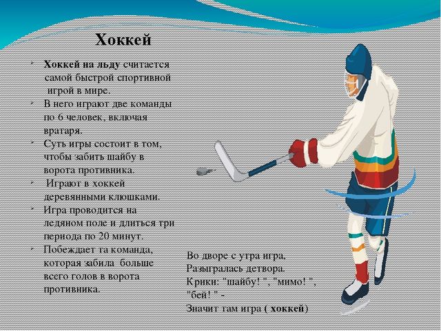 Зимние виды спорта (познавательное развитие)