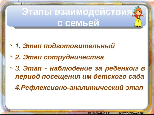 Взаимодействие педагога-психолога ДОУ с родителями.