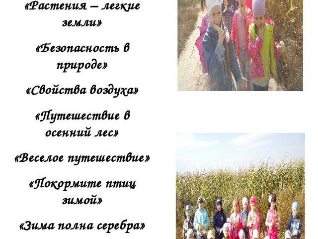 Презентация по теме самообразования:в подготовительной к школе группе: "Экологическое воспитание детей дошкольного возраста"