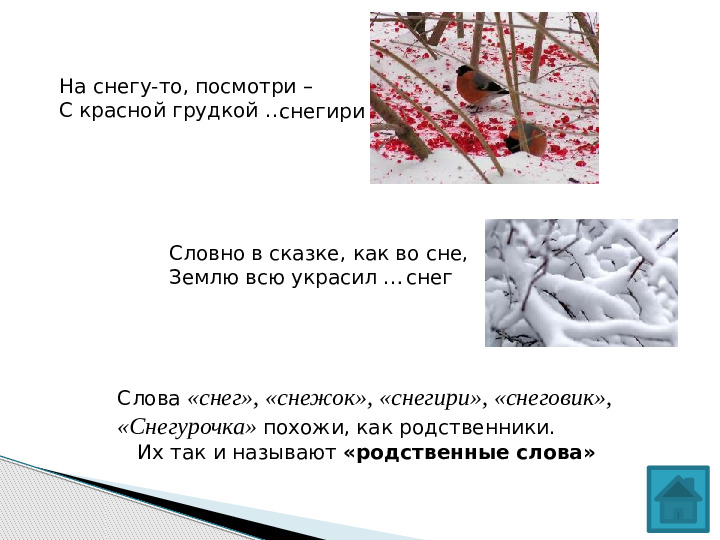 Презентация по развитию речи на тему "Белоснежная зима"