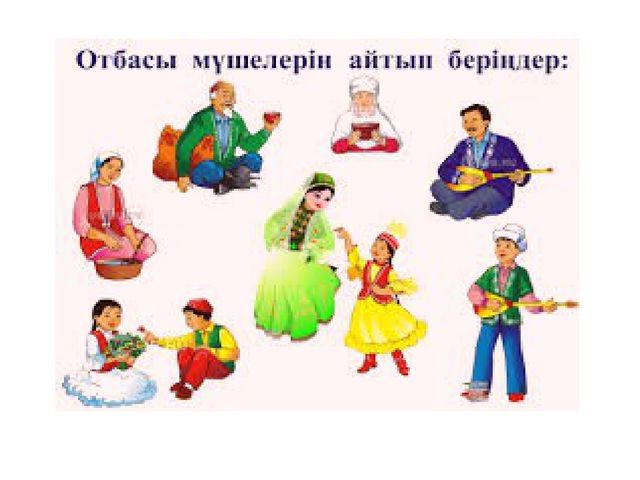 Урок на тему "Менің отбасым"