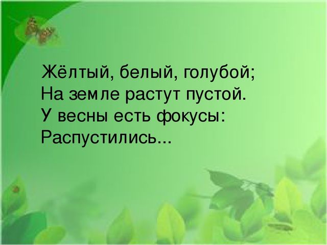 Презентация на тему: "Первые весенние цветы"